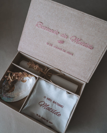 kit de batismo personalizado